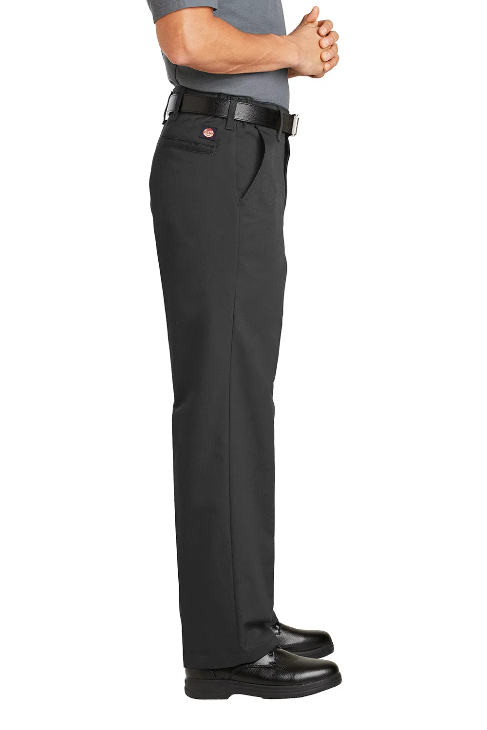 Red Kap Herrenhose mit elastischem Einsatz, knitterfrei und mit Tasche - Anthrazitgrau