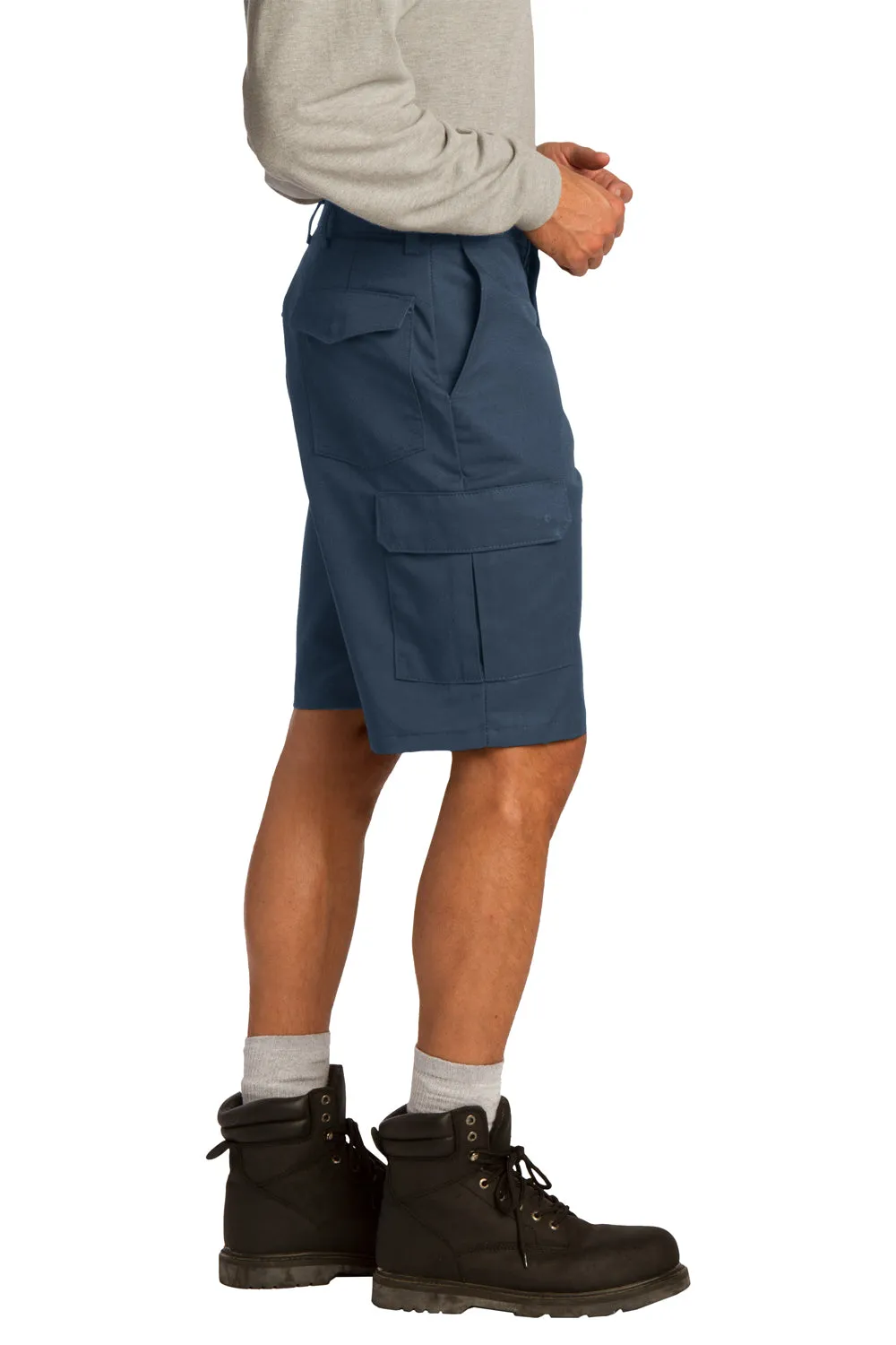 Red Kap Herren Industrie-Cargo-Shorts mit Taschen - wasserabweisend - Marineblau