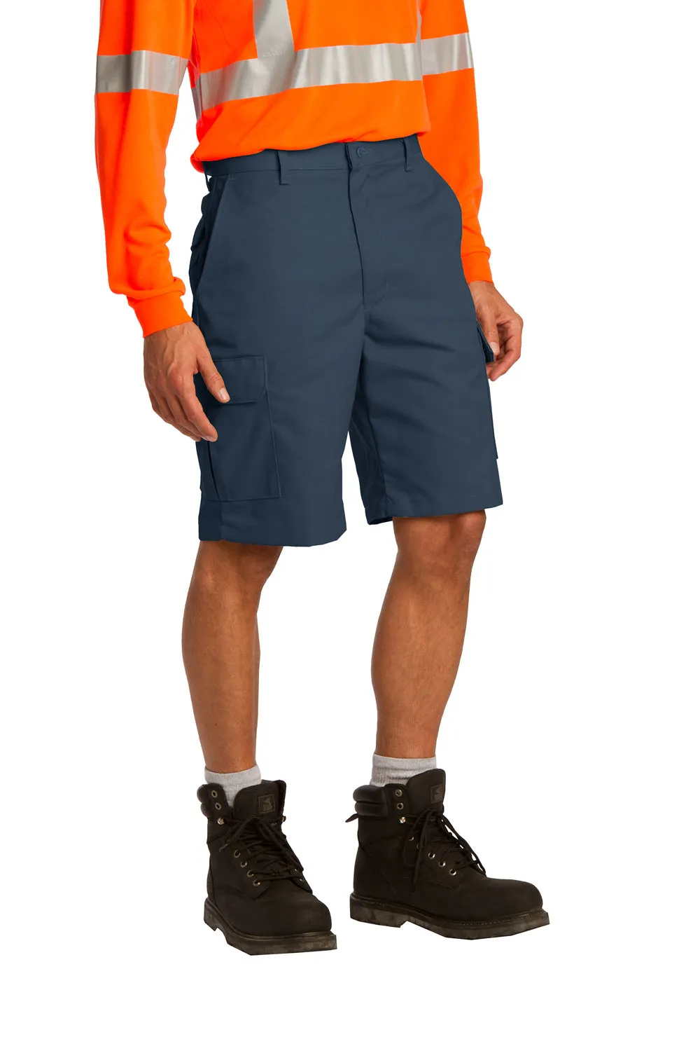 Red Kap Herren Industrie-Cargo-Shorts mit Taschen - wasserabweisend - Marineblau