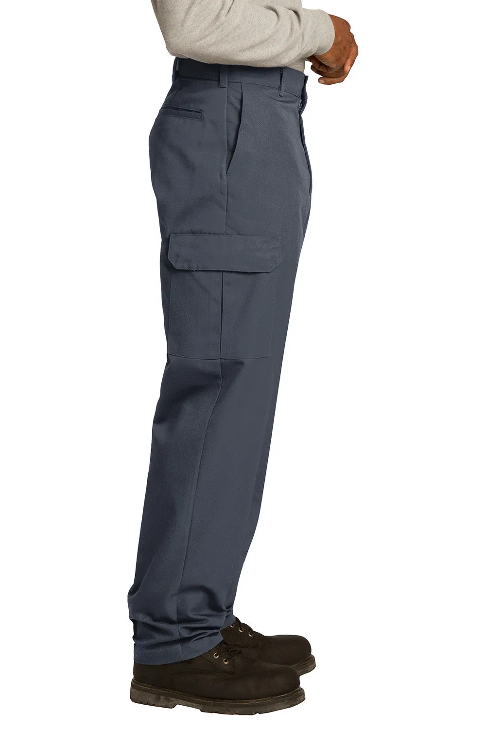 Red Kap Herren Industrie-Bügelarm Cargo-Hose mit Taschen - Anthrazitgrau