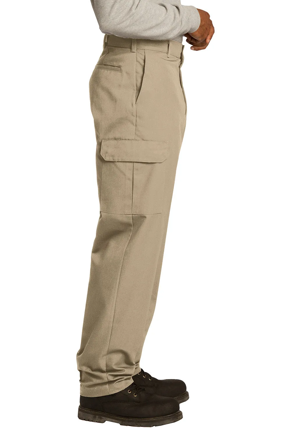 Red Kap Herren Industrie-Hose mit Taschen - Knitterfrei - Khaki Braun