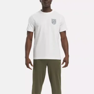 Reebok Herren Graphic Series Classic Crest T-Shirt Weiß Reebok