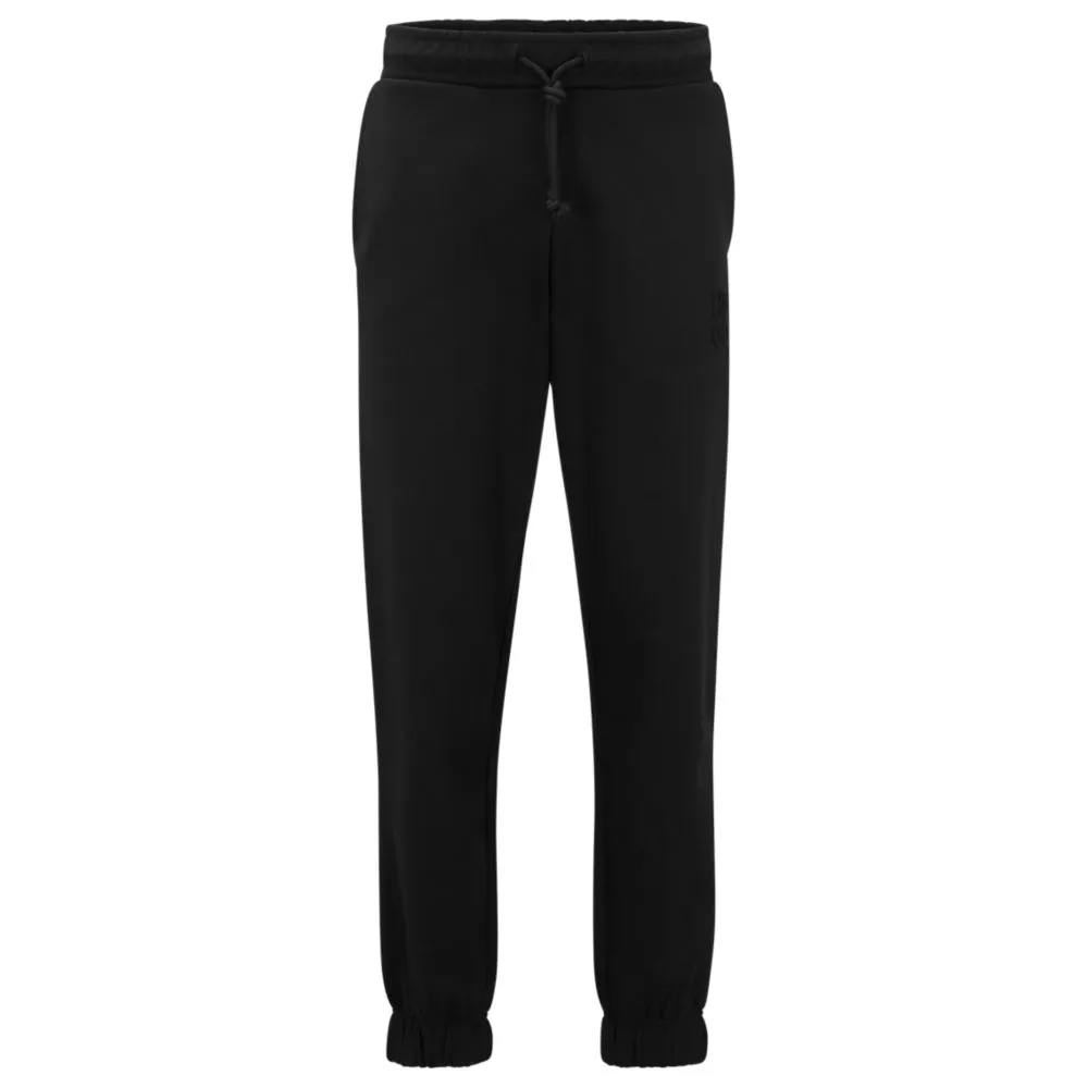 Bequeme Baumwoll-Jogginghose mit gestapeltem Logo