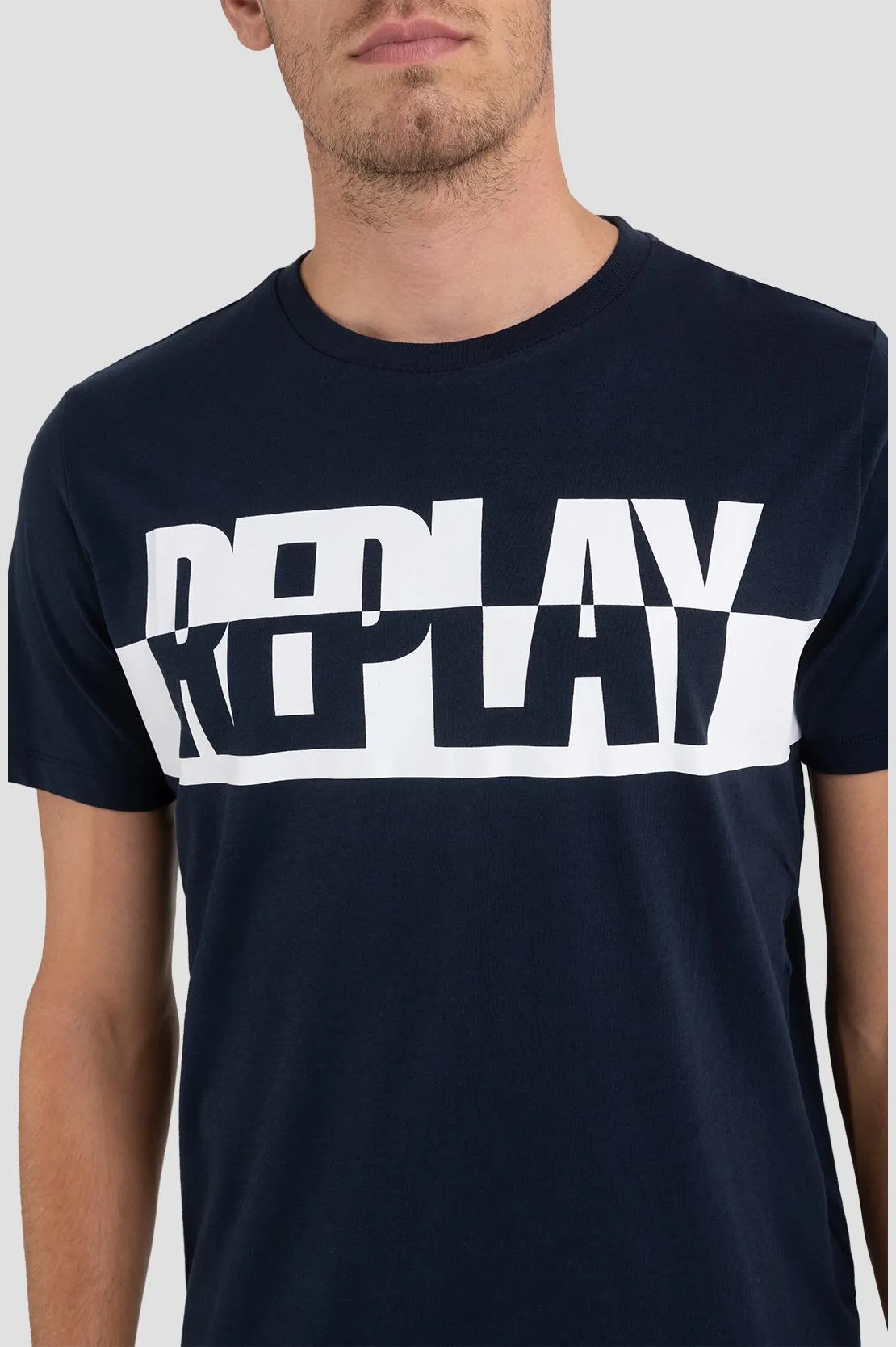 Replay M6308 T-Shirt mit Aufdruck-Logo