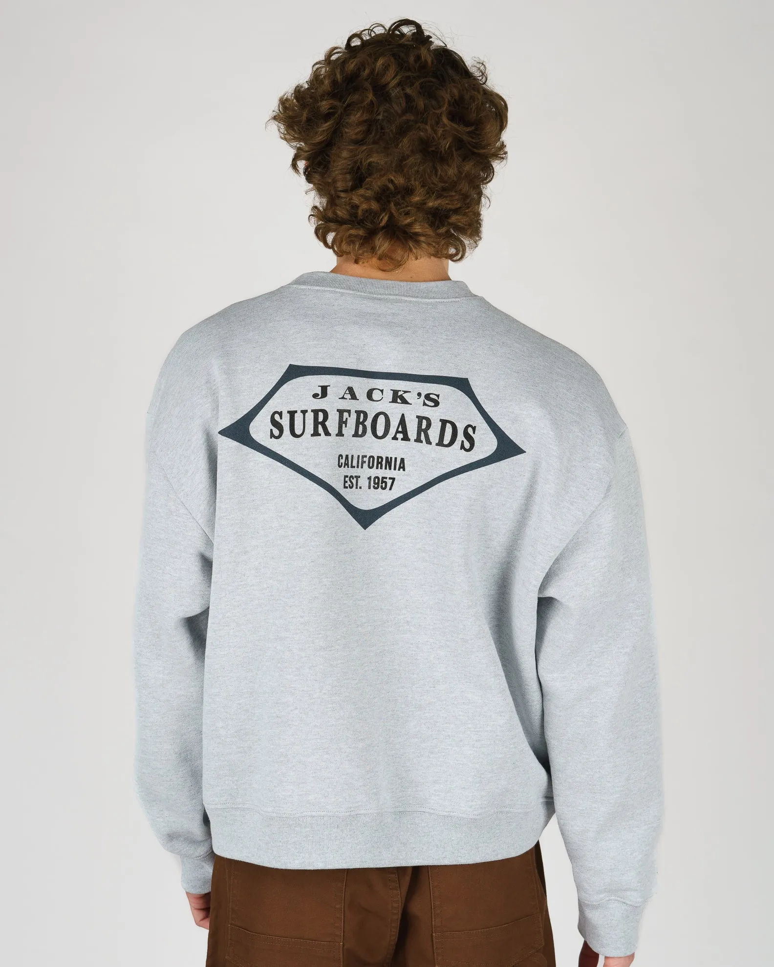 Retro Lam Schweres Crewneck-Shirt