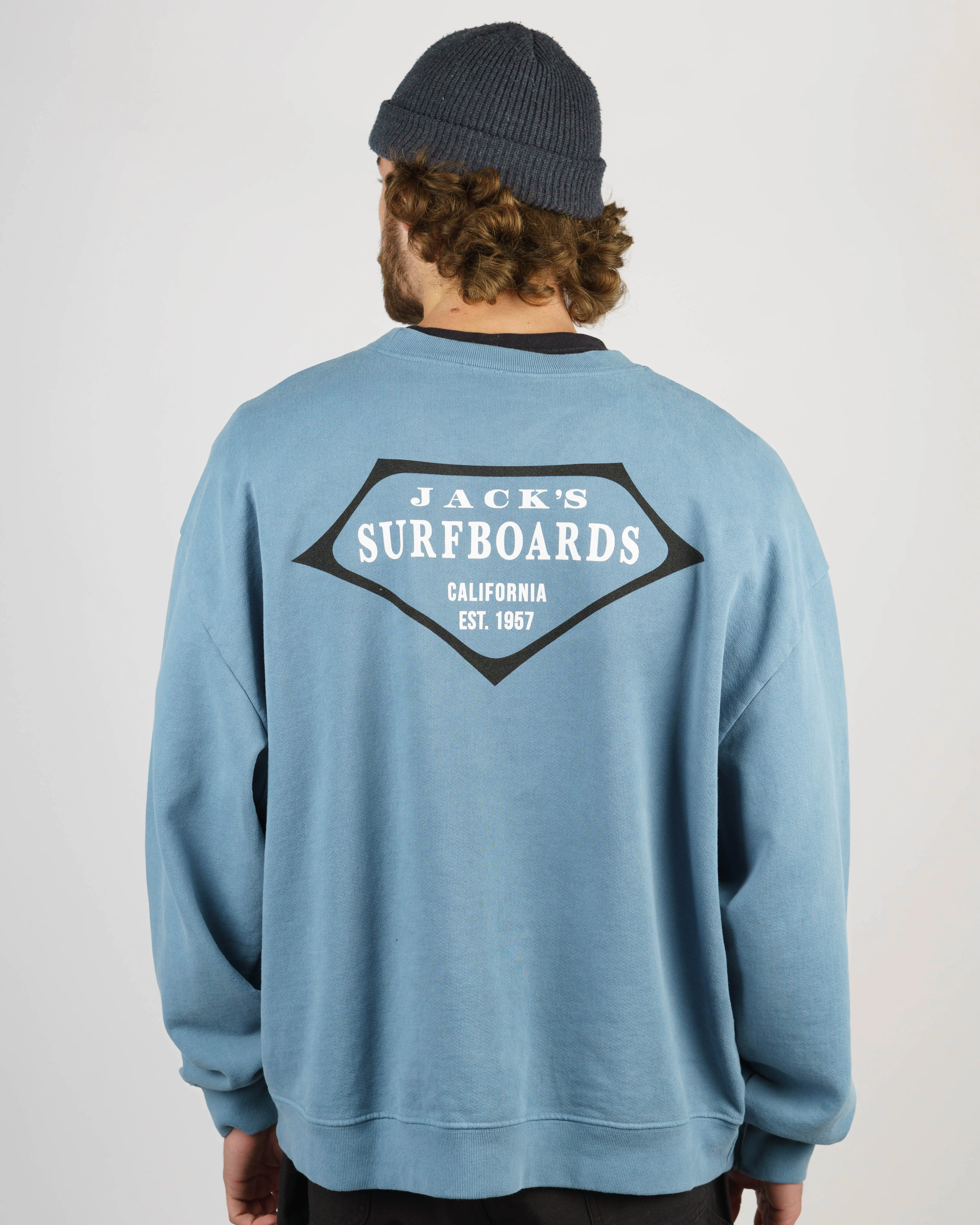 Retro Lam Schweres Crewneck-Shirt