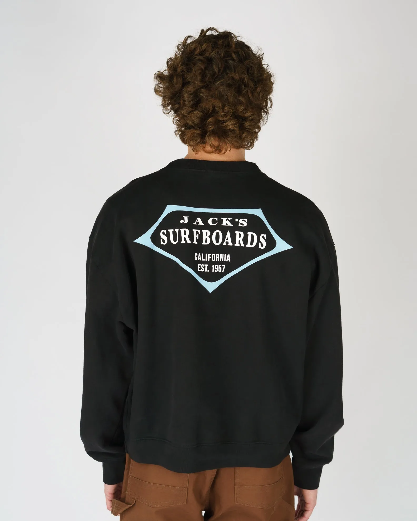 Retro Lam Schweres Crewneck-Shirt