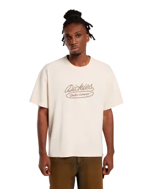Rope Center Logo T-Shirt in Weißkappengrau