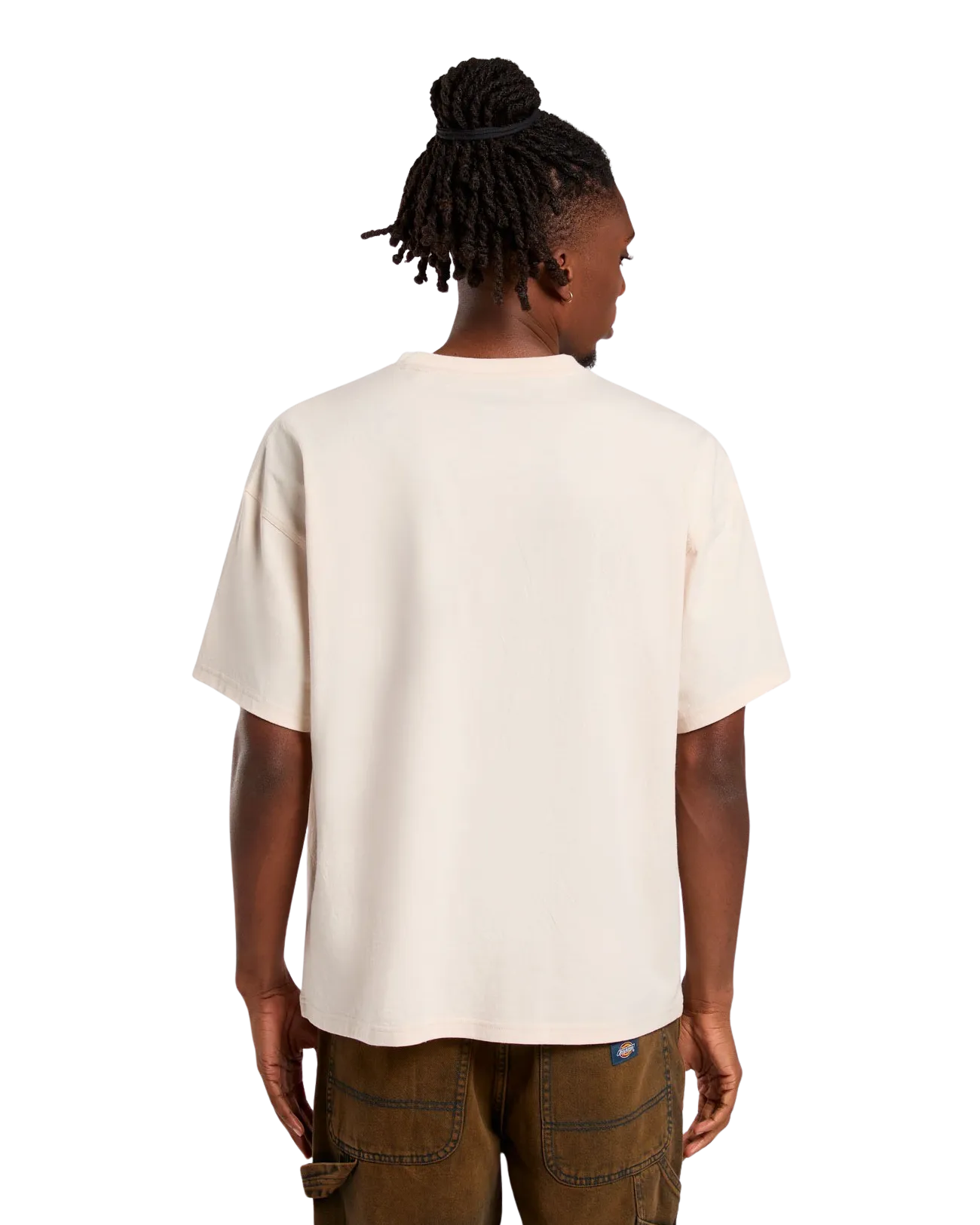 Rope Center Logo T-Shirt in Weißkappengrau