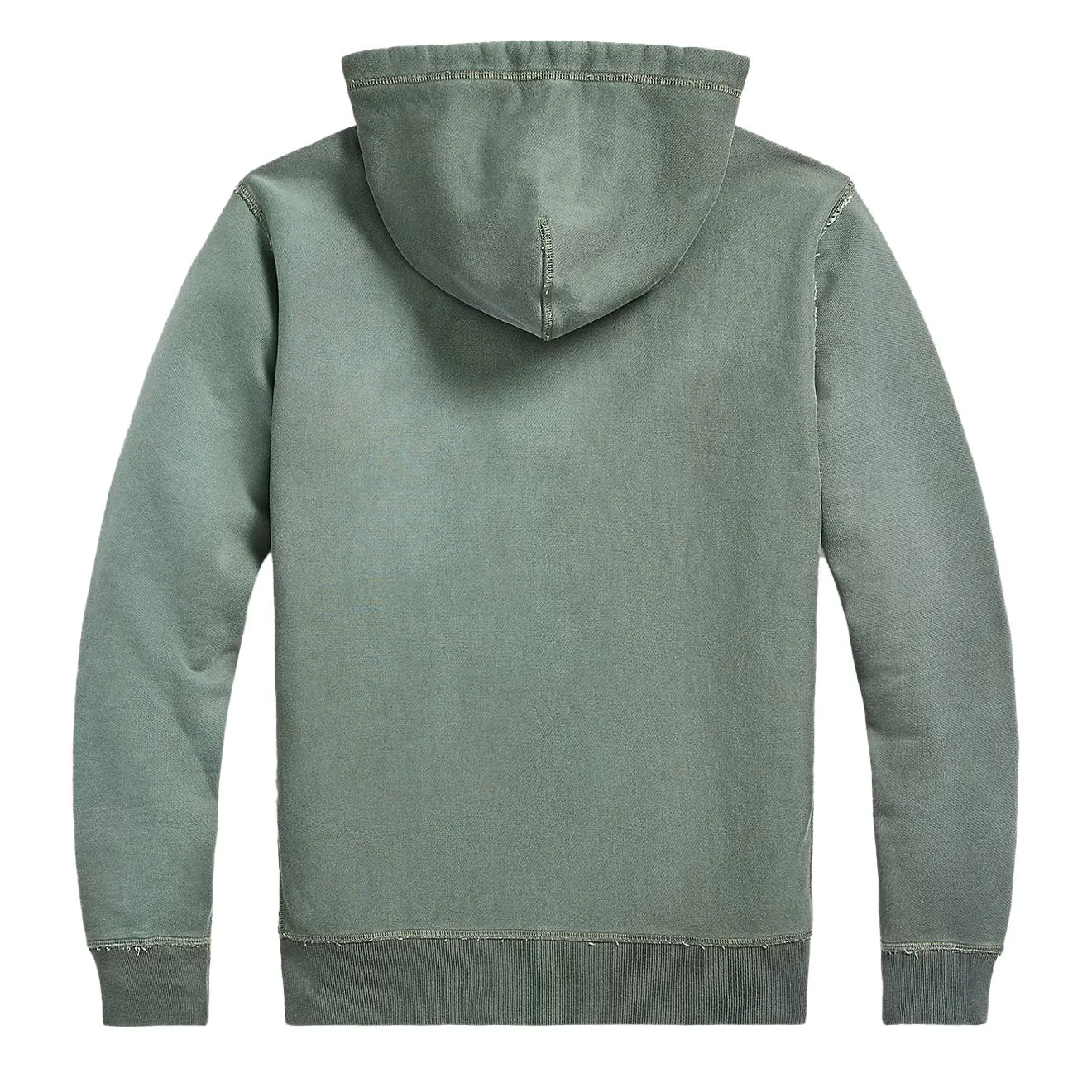 RRL von Ralph Lauren gefärbter Fleece-Hoodie in Collegiate Grün
