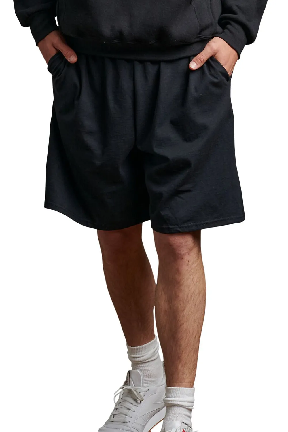 Russell Athletic Herren Classic Jersey Shorts mit Taschen - Schwarz