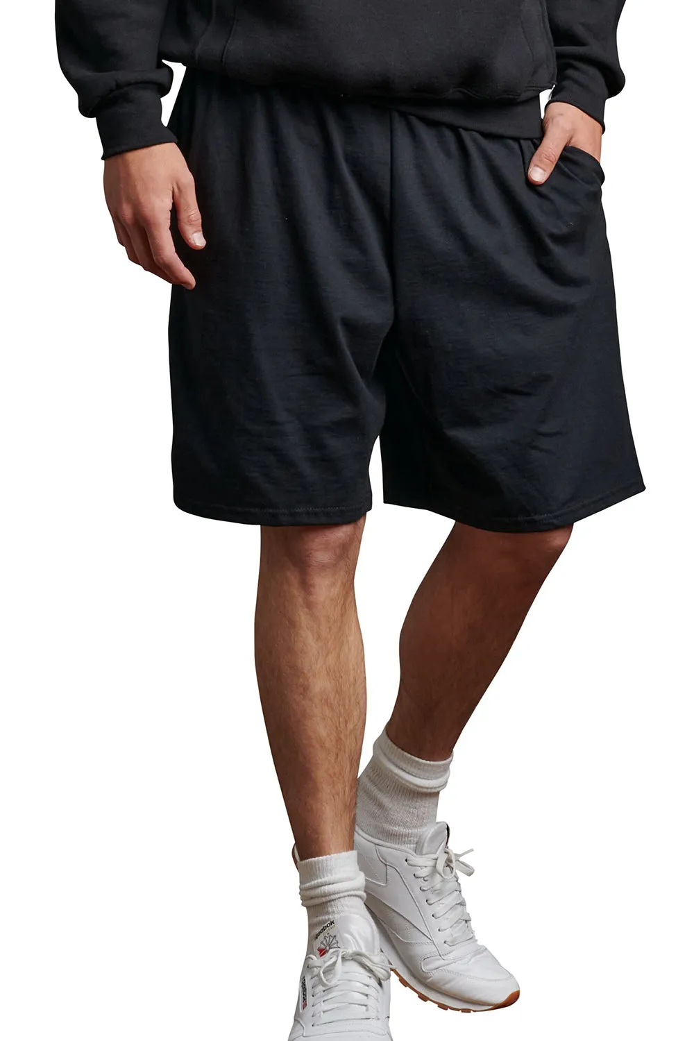 Russell Athletic Herren Classic Jersey Shorts mit Taschen - Schwarz