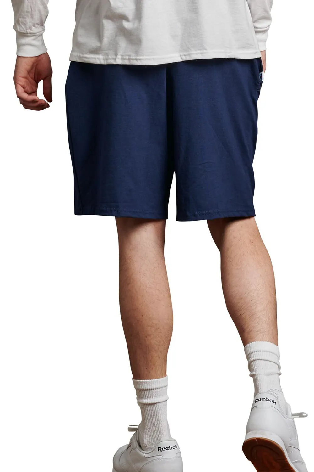 Russell Athletic Herren Classic Jersey Shorts mit Taschen - Marineblau