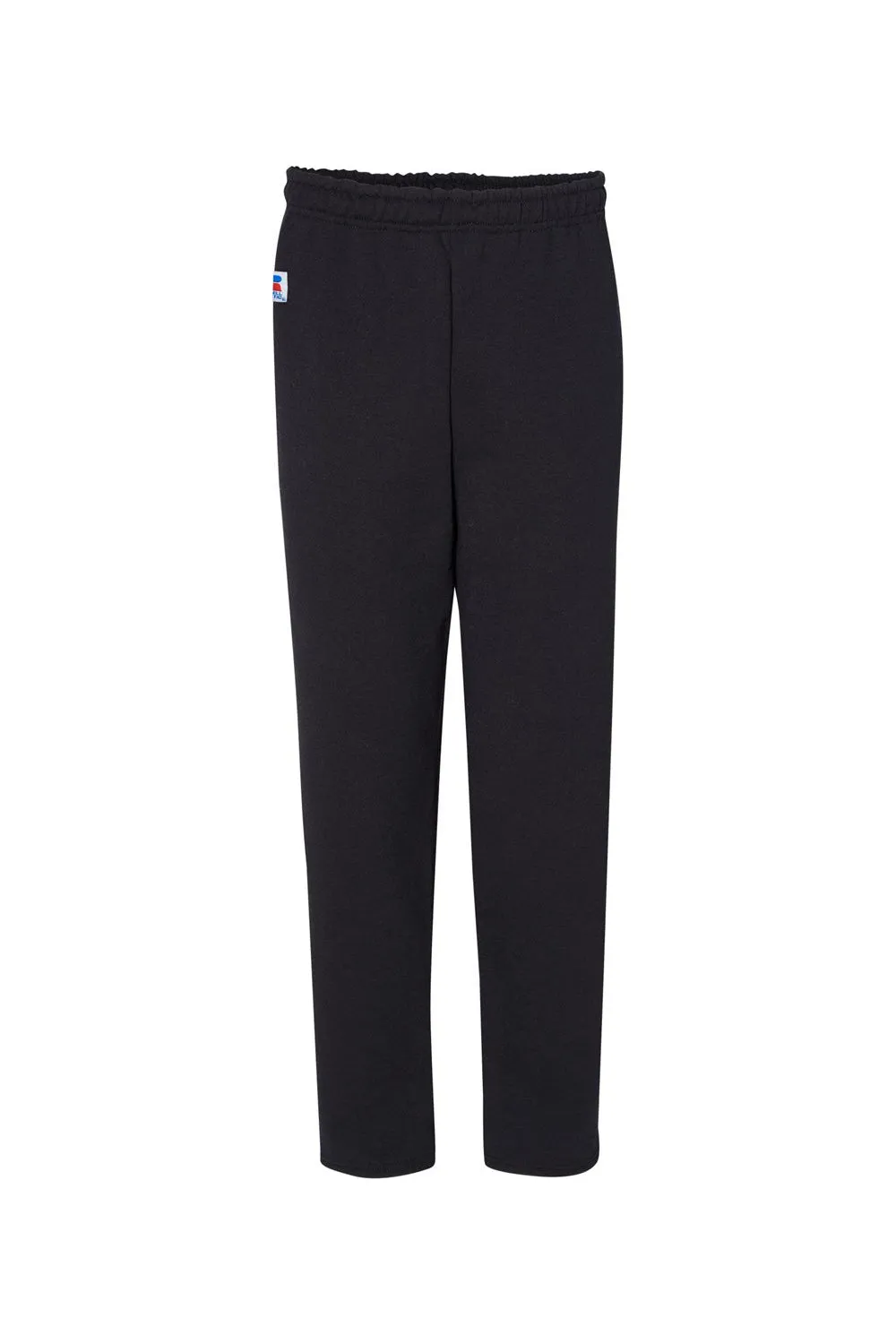 Russell Athletic Herren Dri Power Feuchtigkeitstransportierende Sweatpants mit offenem Bund und Taschen - Schwarz