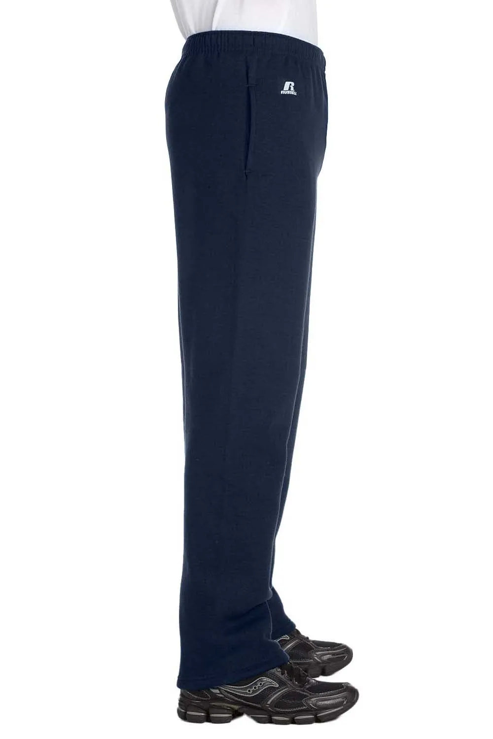 Russell Athletic Herren Dri Power Feuchtigkeitstransportierende Sweatpants mit offenem Bund und Taschen - Marineblau