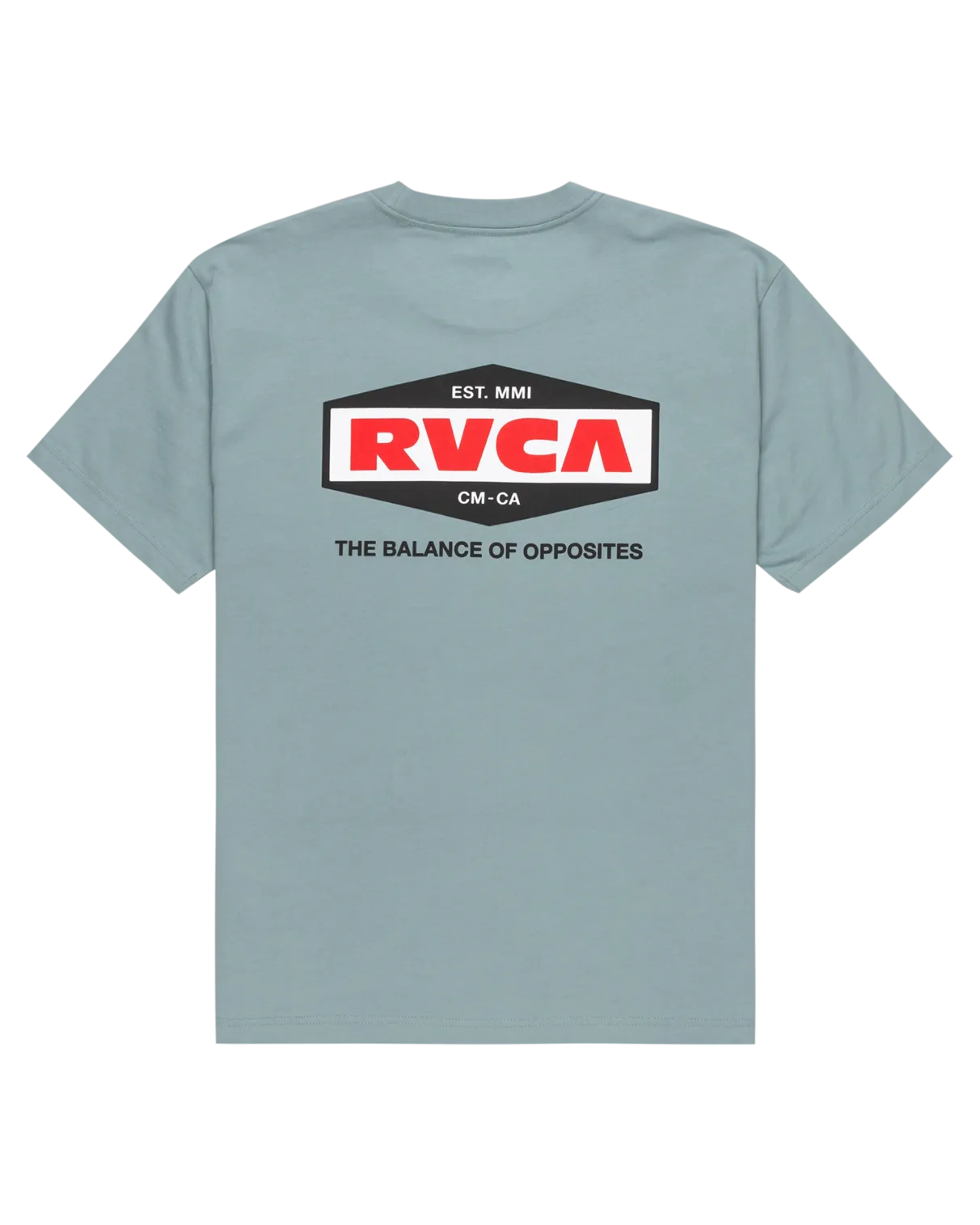 RVCA Logo T-Shirt in Bleigrau