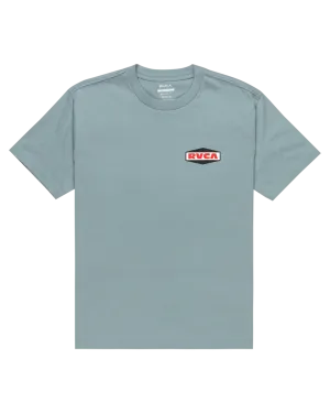 RVCA Logo T-Shirt in Bleigrau