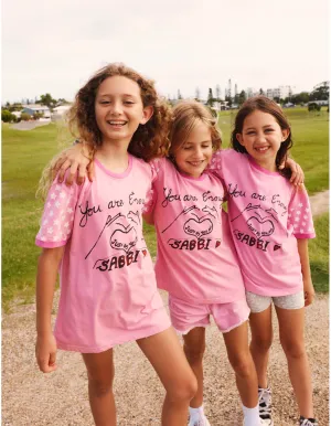 SABBI Du bist genug Kinder T-Shirt - Rosa