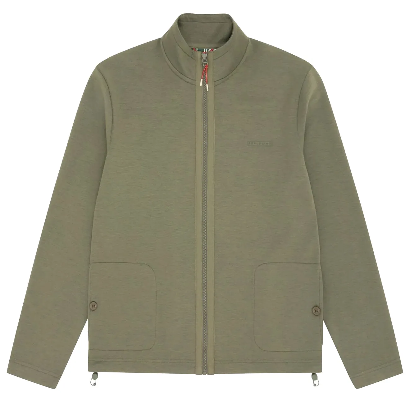 Sealskinz Tibenham wasserabweisendes Sweatshirt mit Vollreißverschluss Grün