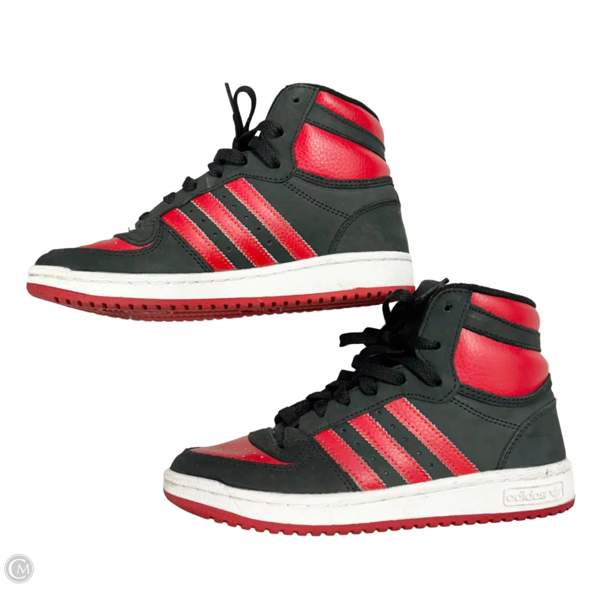 Schuhe Sneakers von Adidas in Schwarz & Rot, Größe: 7