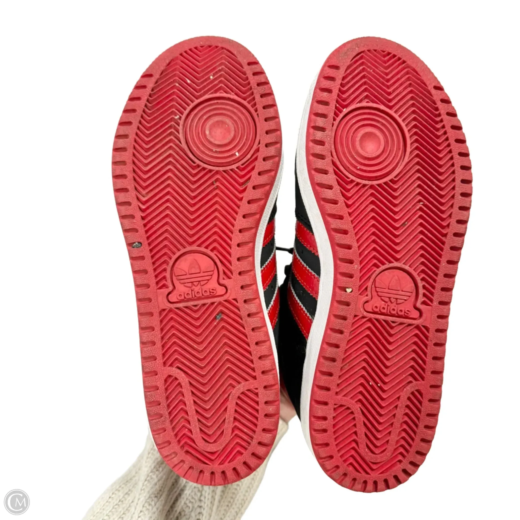 Schuhe Sneakers von Adidas in Schwarz & Rot, Größe: 7