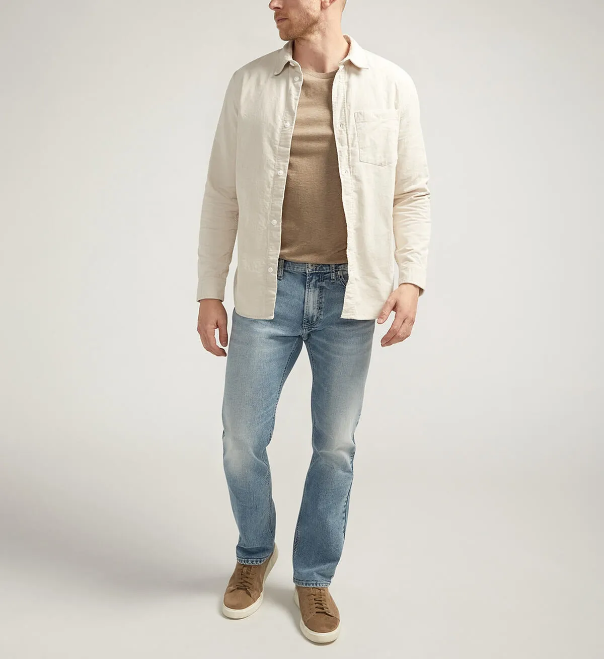 Silver Allan Slim Fit Gerade Bein