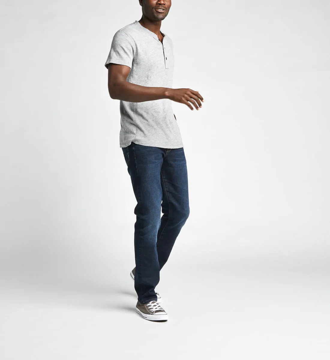 Silberne Machray Classic Straight Jeans