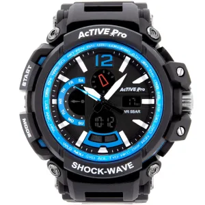 Sport Herrenuhr Active Pro 1702 Schwarze Digitale Sportuhr
