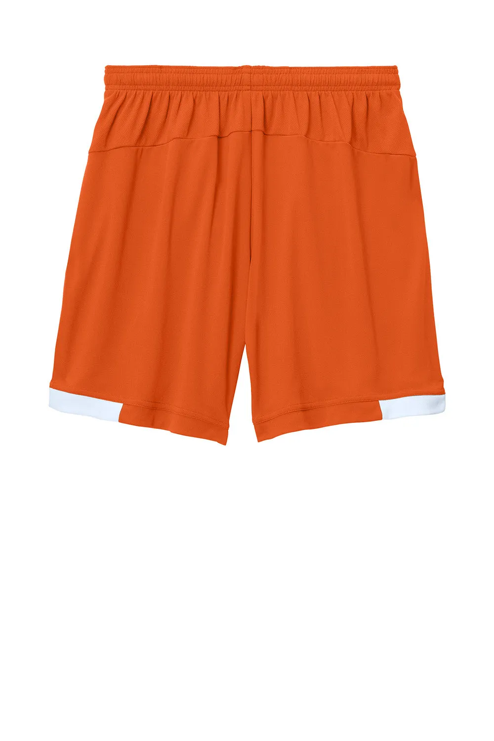 Sport-Tek Herren Club Feuchtigkeitstransport Shorts - Tieforange/Weiß