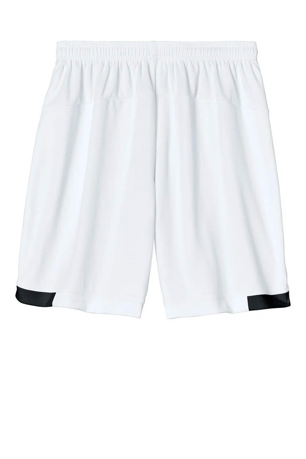 Sport-Tek Herren Club Feuchtigkeitstransportierende Shorts - Weiß/Schwarz