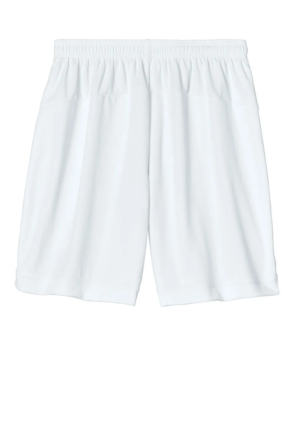 Sport-Tek Herren Club Feuchtigkeitstransportierende Shorts - Weiß/Weiß