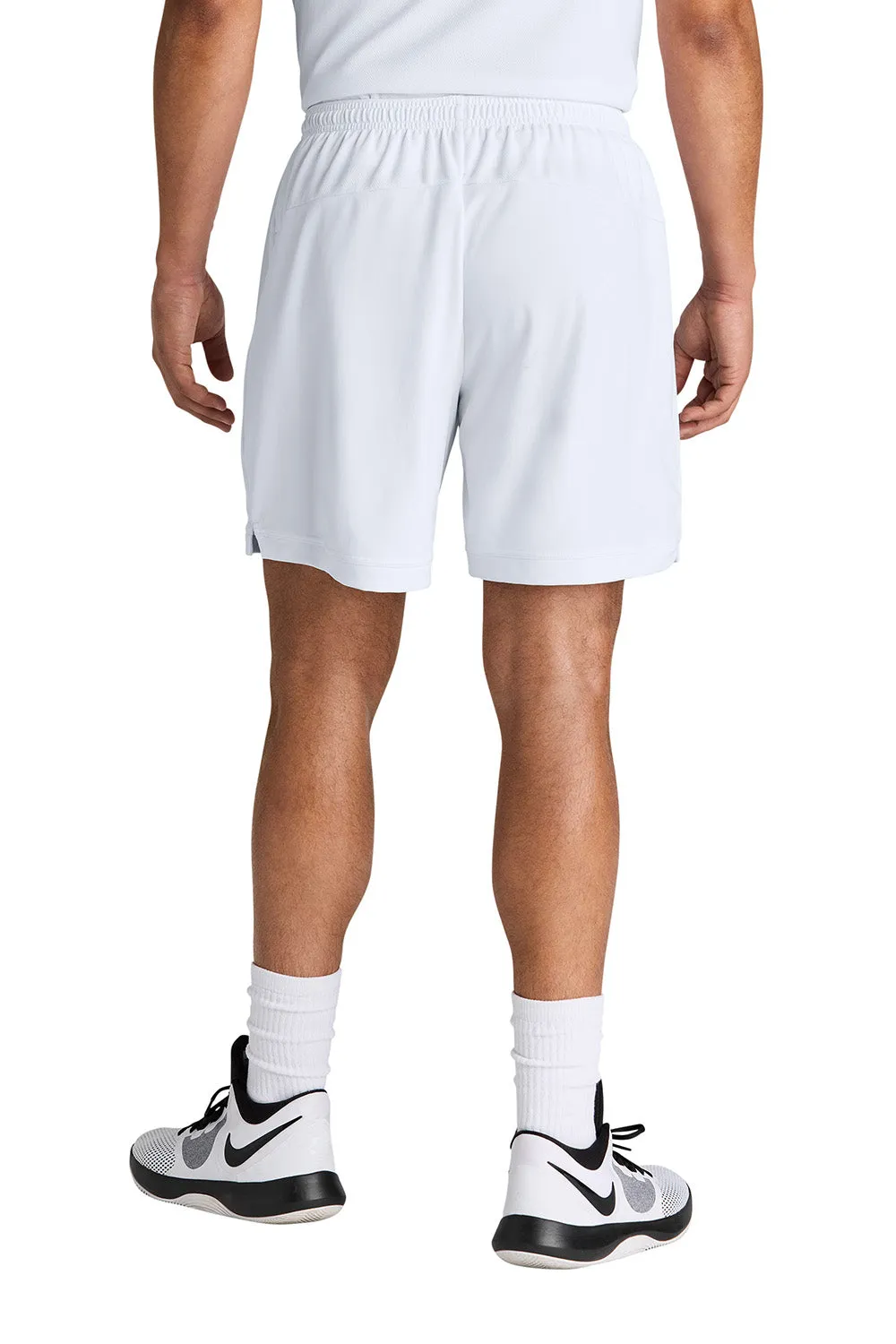 Sport-Tek Herren Club Feuchtigkeitstransportierende Shorts - Weiß/Weiß