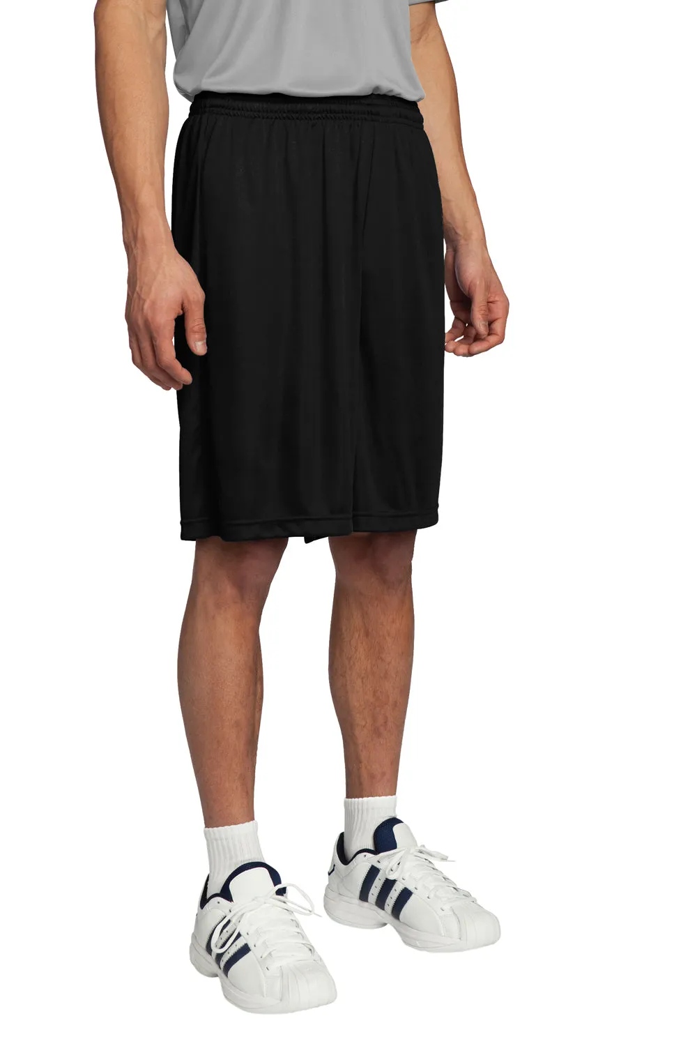 Sport-Tek Herren Competitor Feuchtigkeitstransportierende Shorts - Schwarz