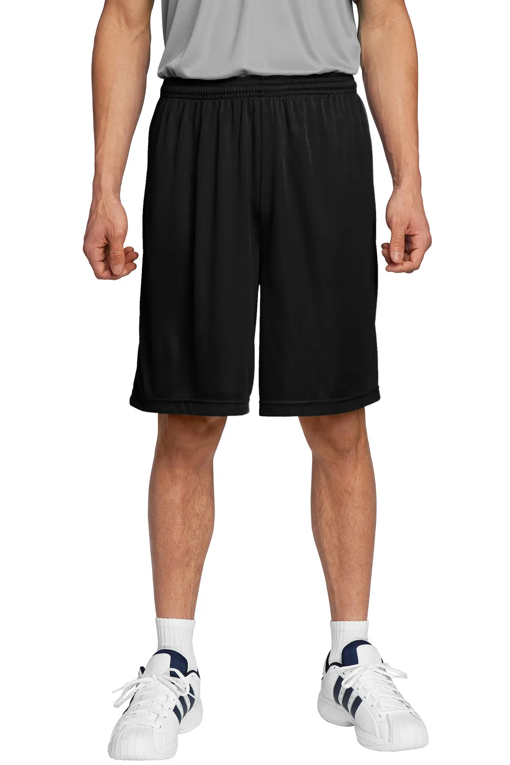 Sport-Tek Herren Competitor Feuchtigkeitstransportierende Shorts - Schwarz