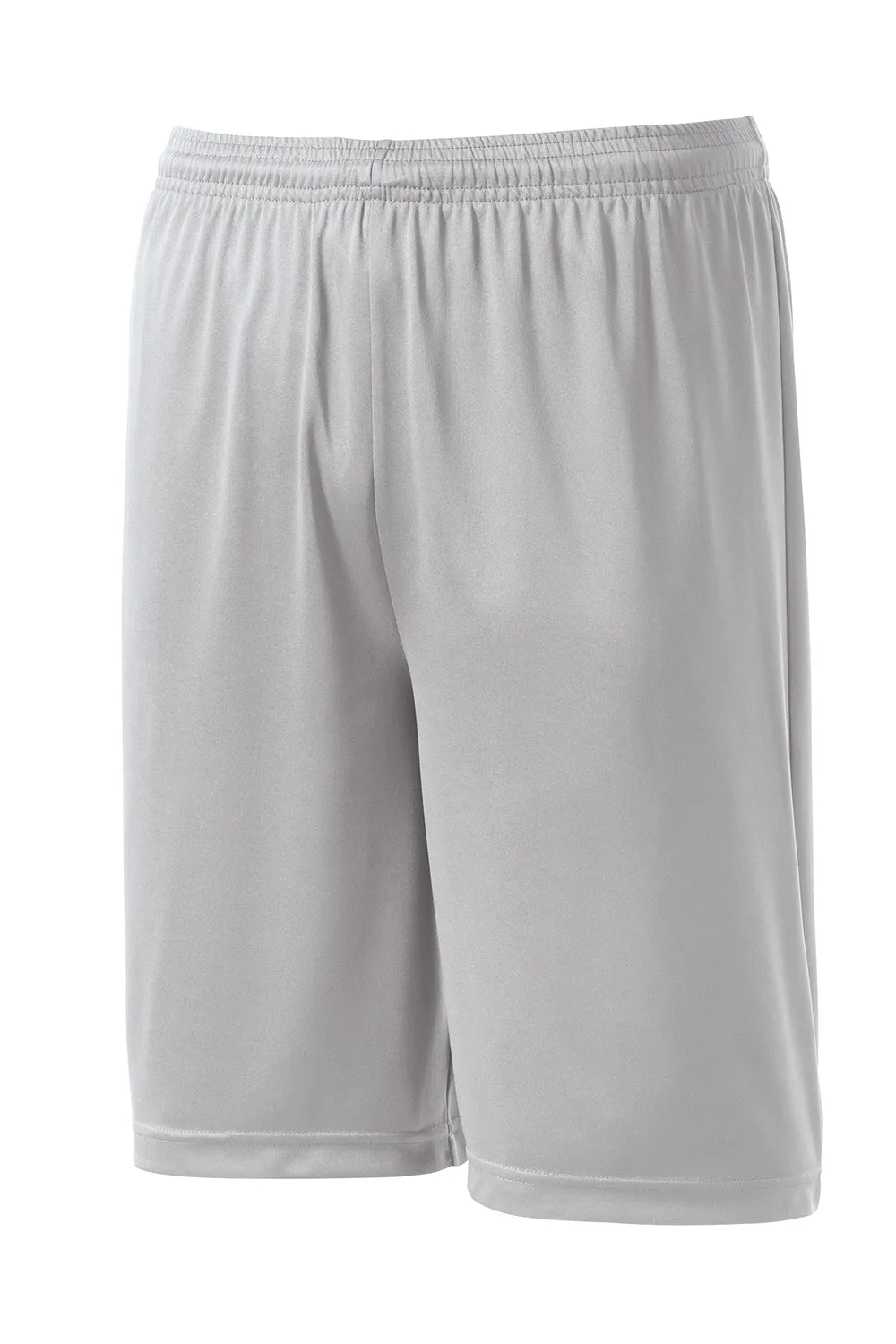 Sport-Tek Herren Competitor Feuchtigkeitstransportierende Shorts - Silbergrau