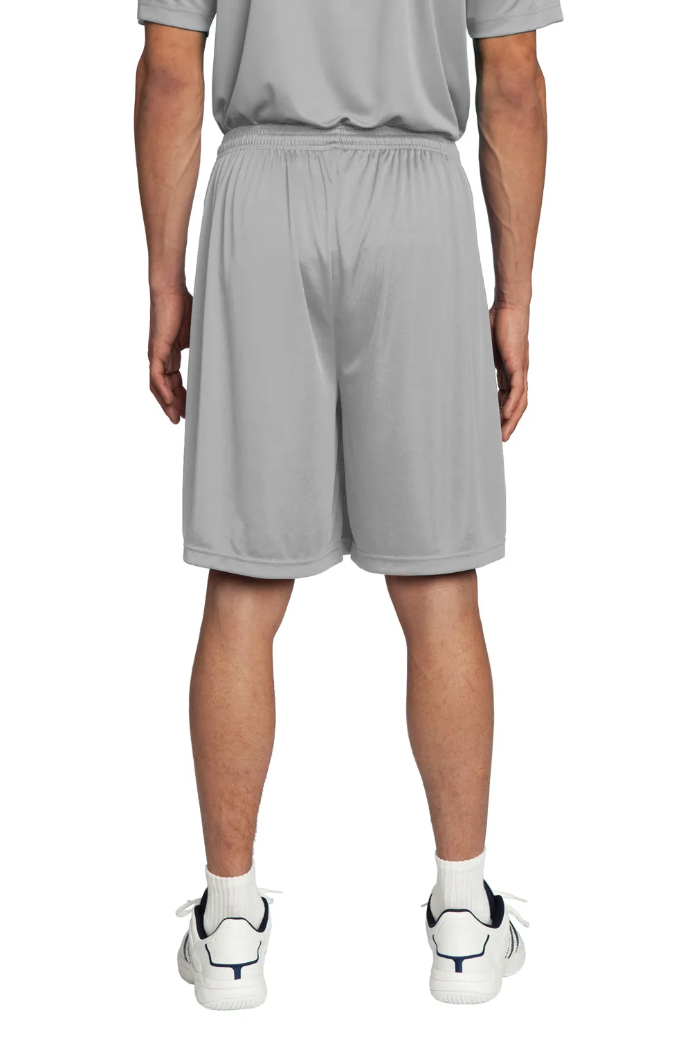 Sport-Tek Herren Competitor Feuchtigkeitstransportierende Shorts - Silbergrau