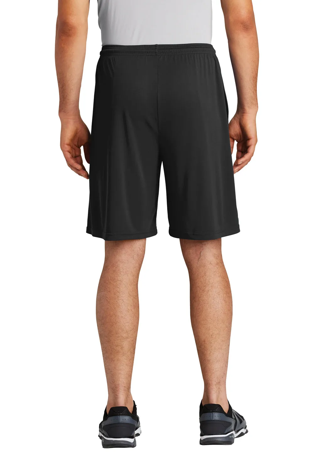 Sport-Tek Herren Competitor Feuchtigkeitstransportierende Shorts mit Taschen - Schwarz