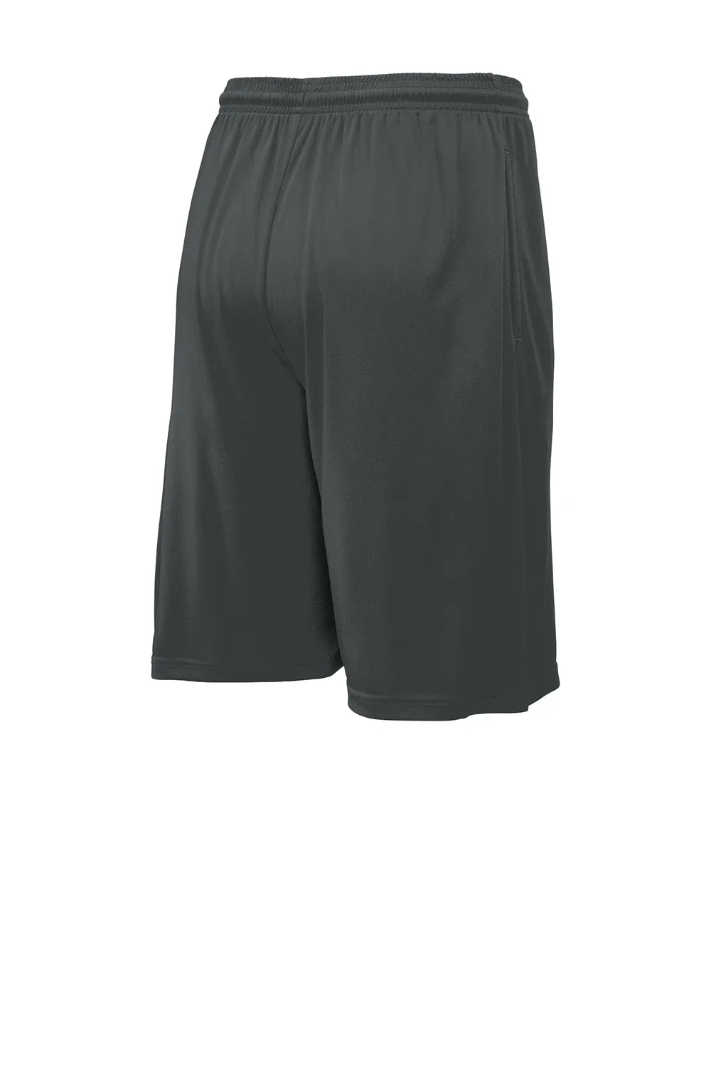 Sport-Tek Herren Competitor Feuchtigkeitstransportierende Shorts mit Taschen - Eisengrau