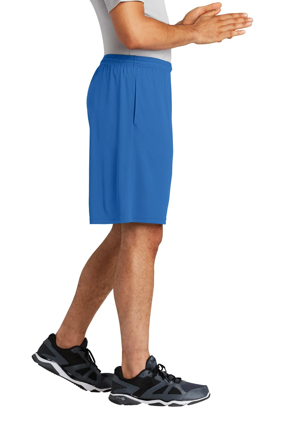 Sport-Tek Herren Competitor Feuchtigkeitstransportierende Shorts mit Taschen - Königsblau