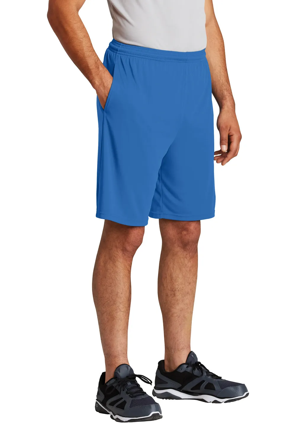 Sport-Tek Herren Competitor Feuchtigkeitstransportierende Shorts mit Taschen - Königsblau