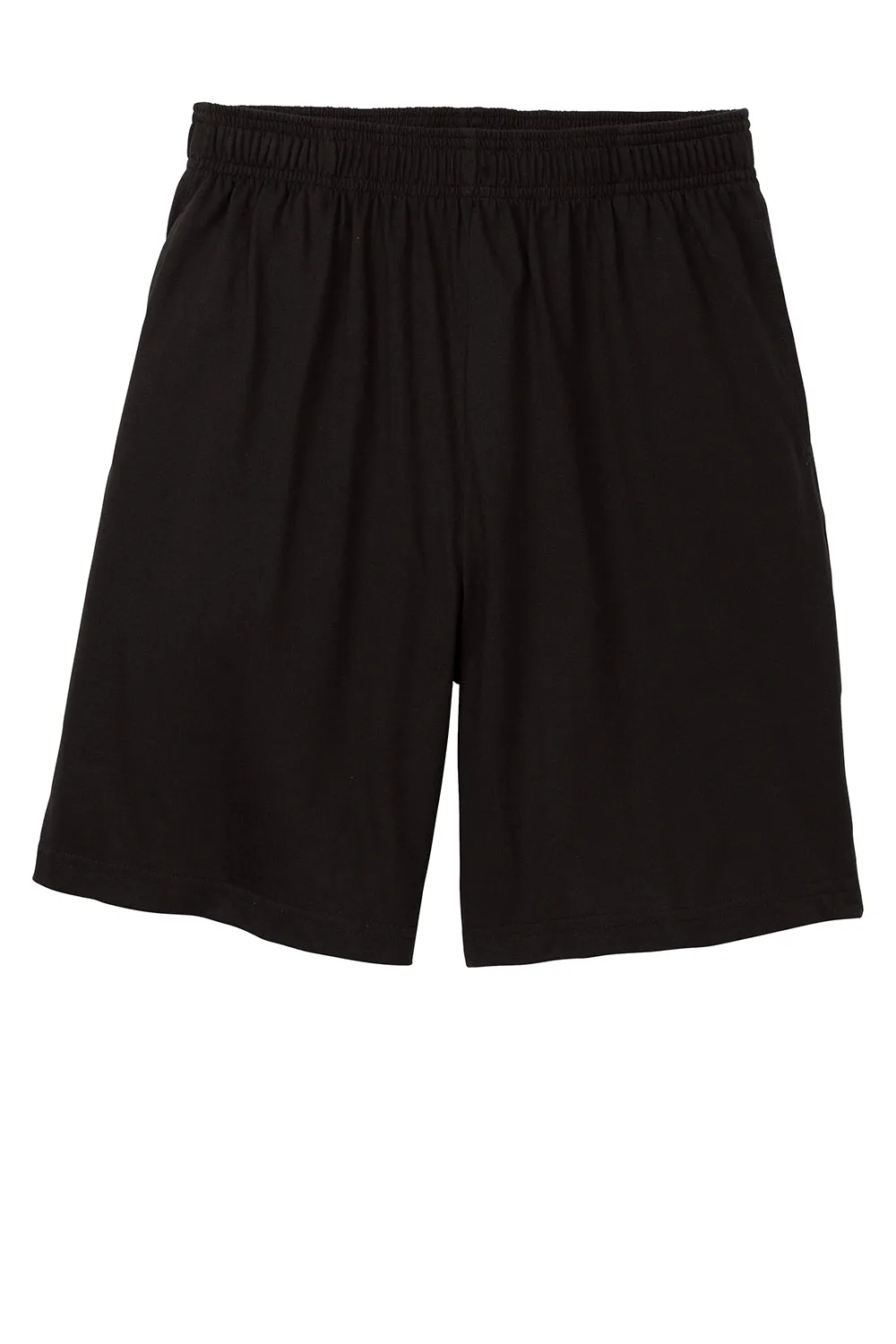 Sport-Tek Herren Jersey-Strick Shorts mit Taschen - Schwarz