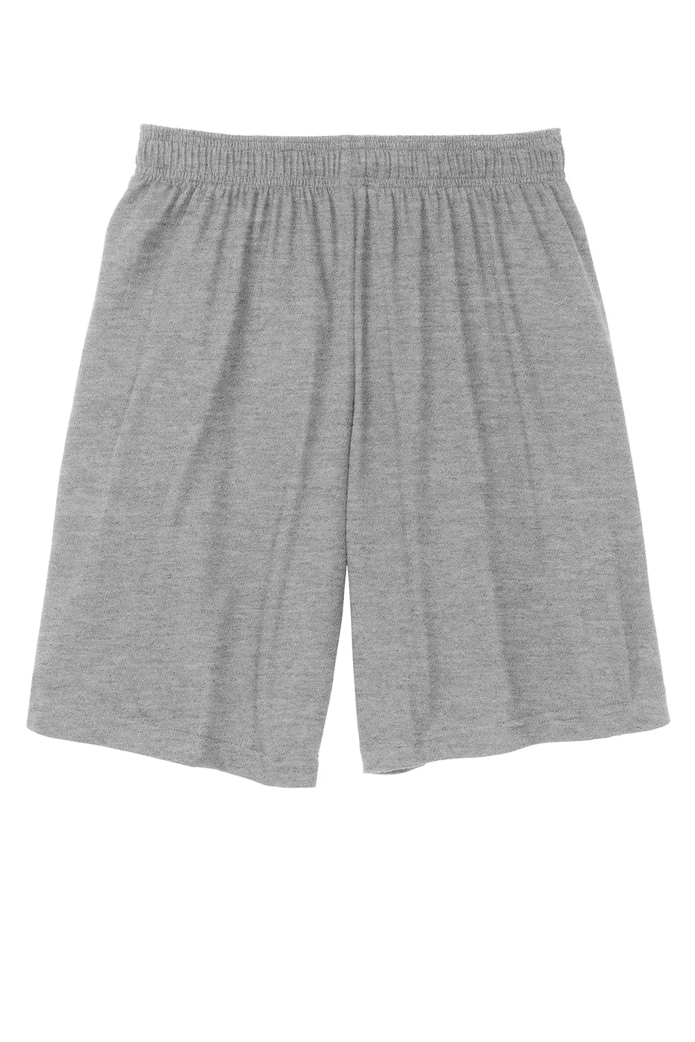Sport-Tek Herren-Jersey-Shorts mit Taschen - Heather Grey