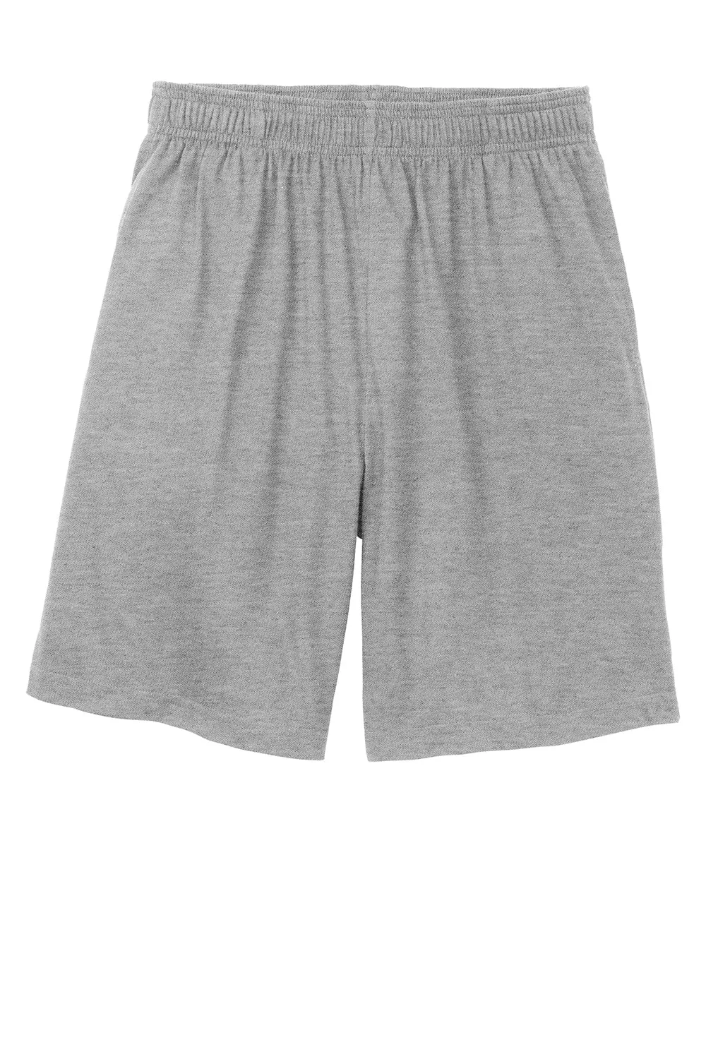 Sport-Tek Herren-Jersey-Shorts mit Taschen - Heather Grey