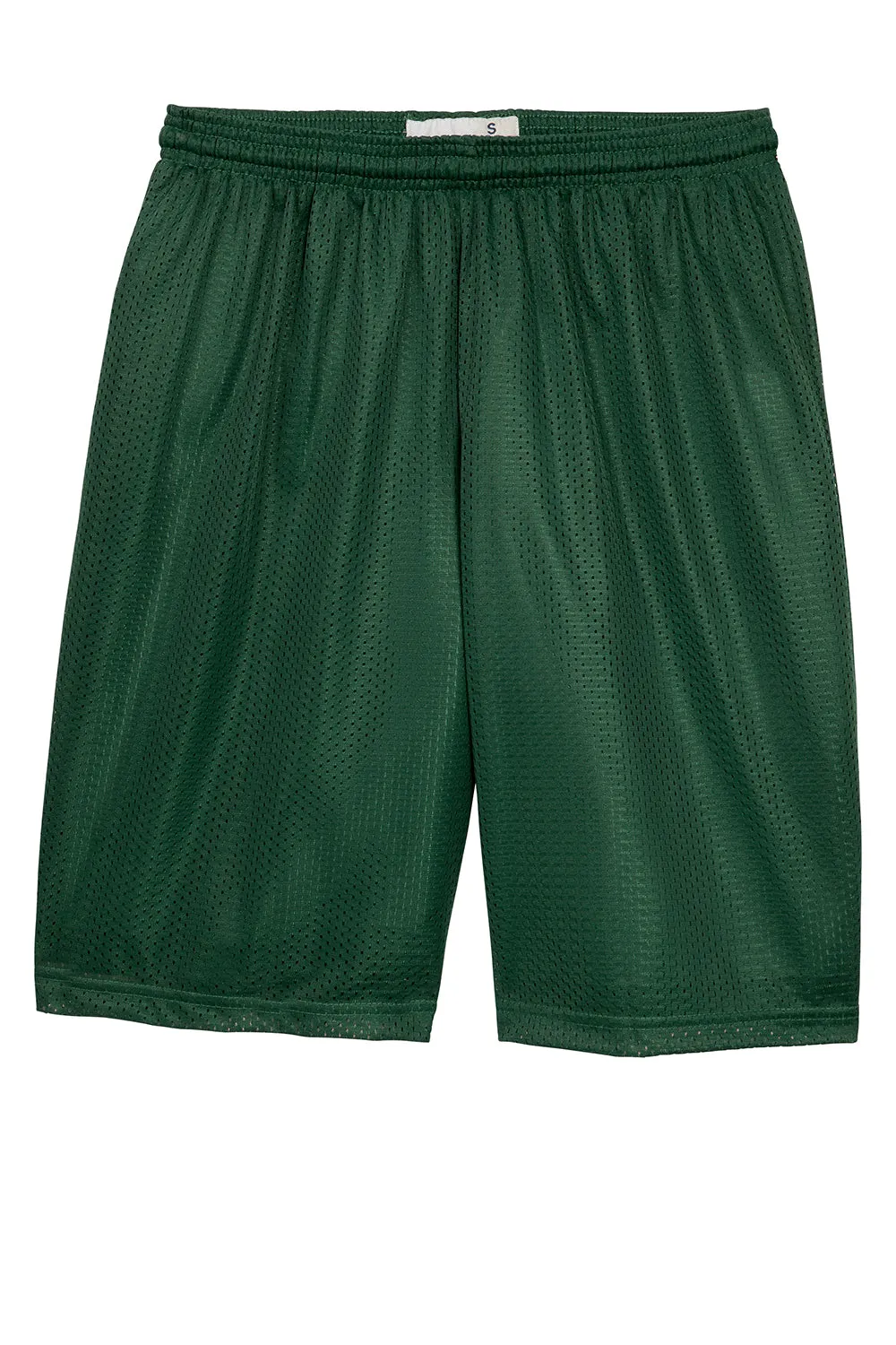 Sport-Tek Herren Feuchtigkeitstransportierende Classic Mesh Lange Shorts - Waldgrün - Auslaufmodell