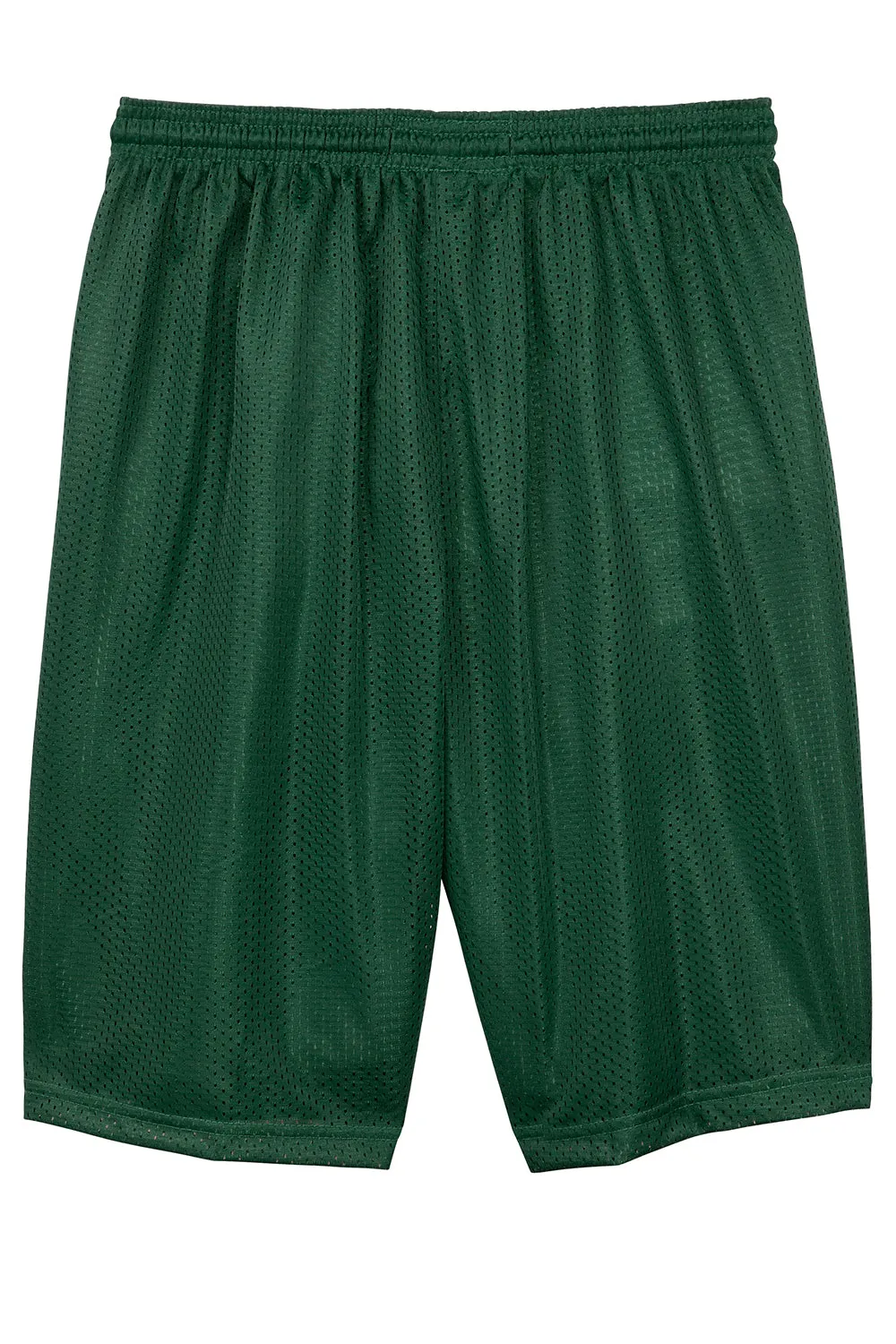 Sport-Tek Herren Feuchtigkeitstransportierende Classic Mesh Lange Shorts - Waldgrün - Auslaufmodell