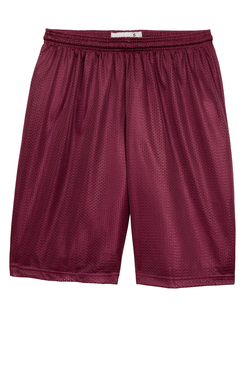 Sport-Tek Herren Feuchtigkeitstransportierende Classic Mesh Lange Shorts - Kastanienbraun - Ausverkauf