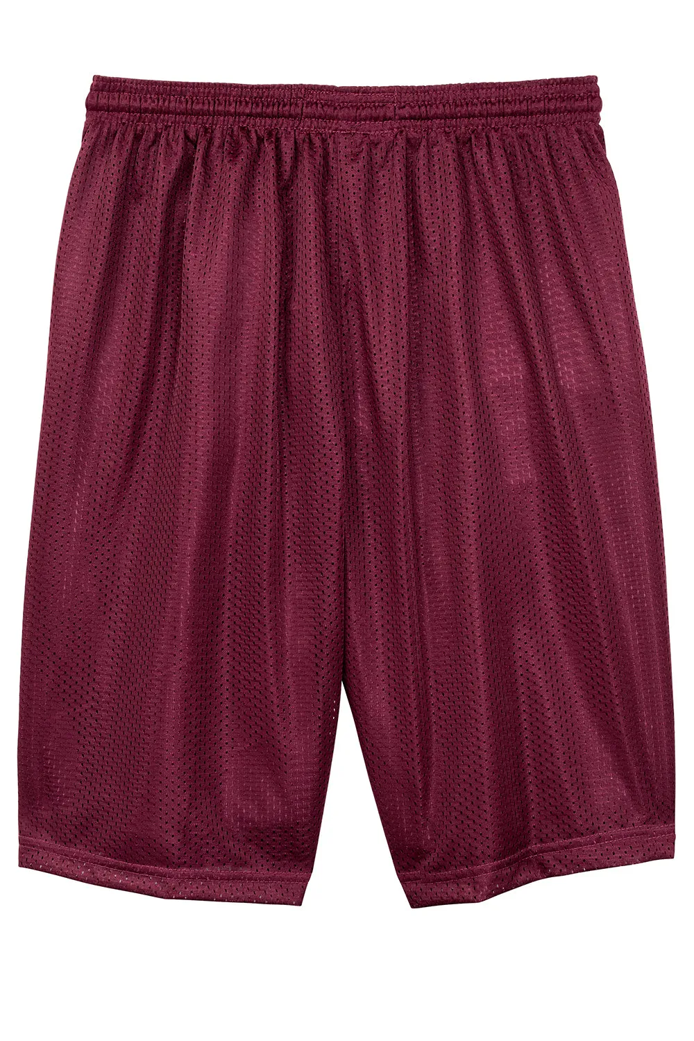 Sport-Tek Herren Feuchtigkeitstransportierende Classic Mesh Lange Shorts - Kastanienbraun - Ausverkauf