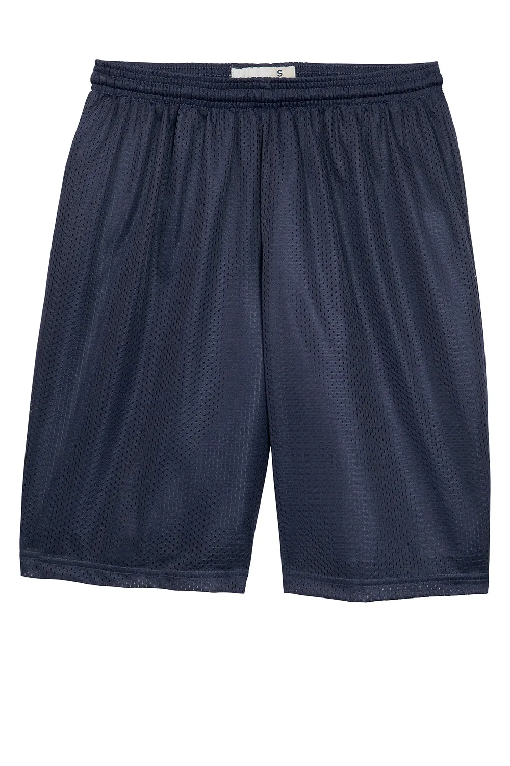 Sport-Tek Herren Feuchtigkeitstransportierende Classic Mesh Lange Shorts - Echt Marineblau - Ausverkauf