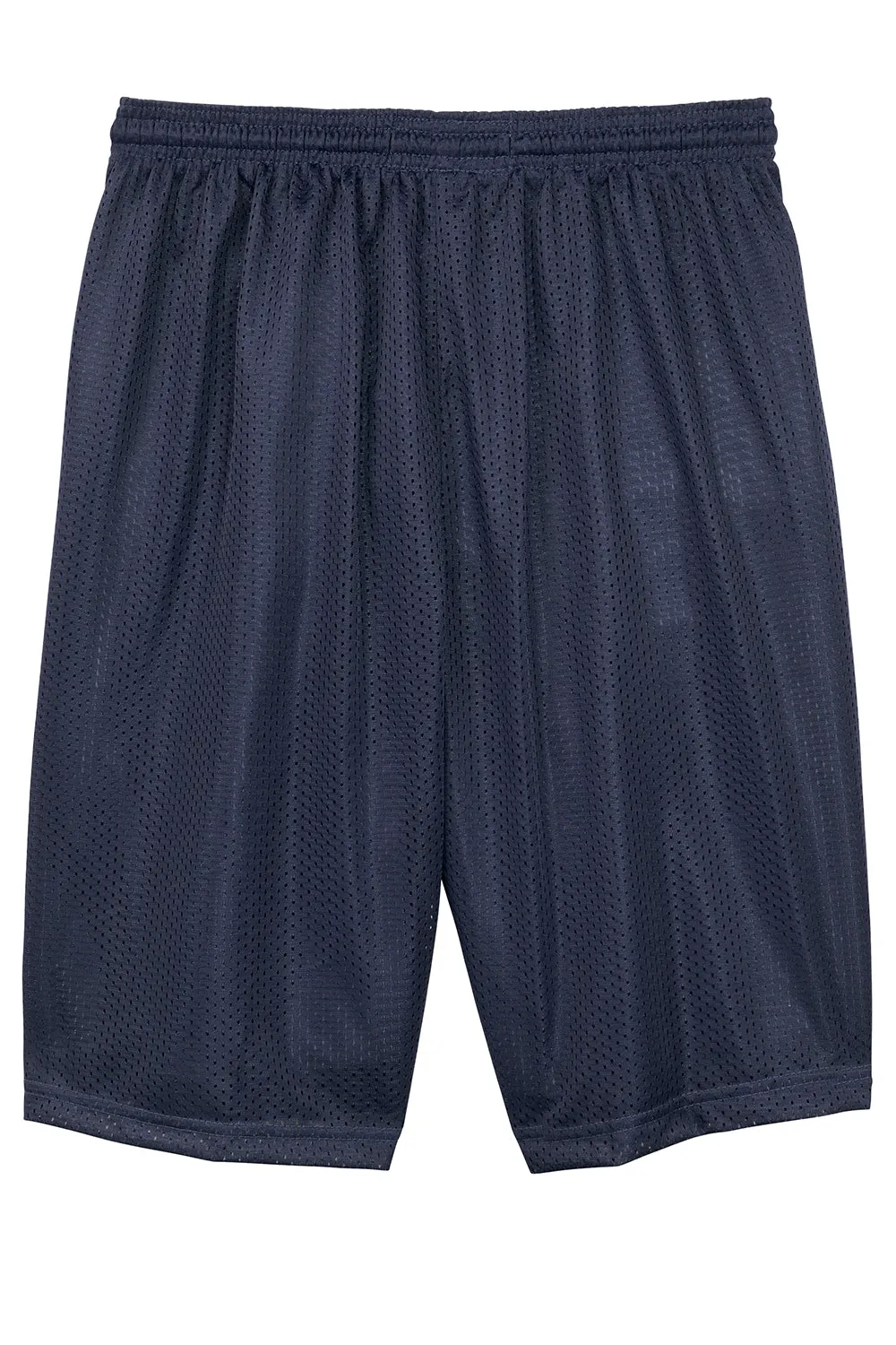 Sport-Tek Herren Feuchtigkeitstransportierende Classic Mesh Lange Shorts - Echt Marineblau - Ausverkauf