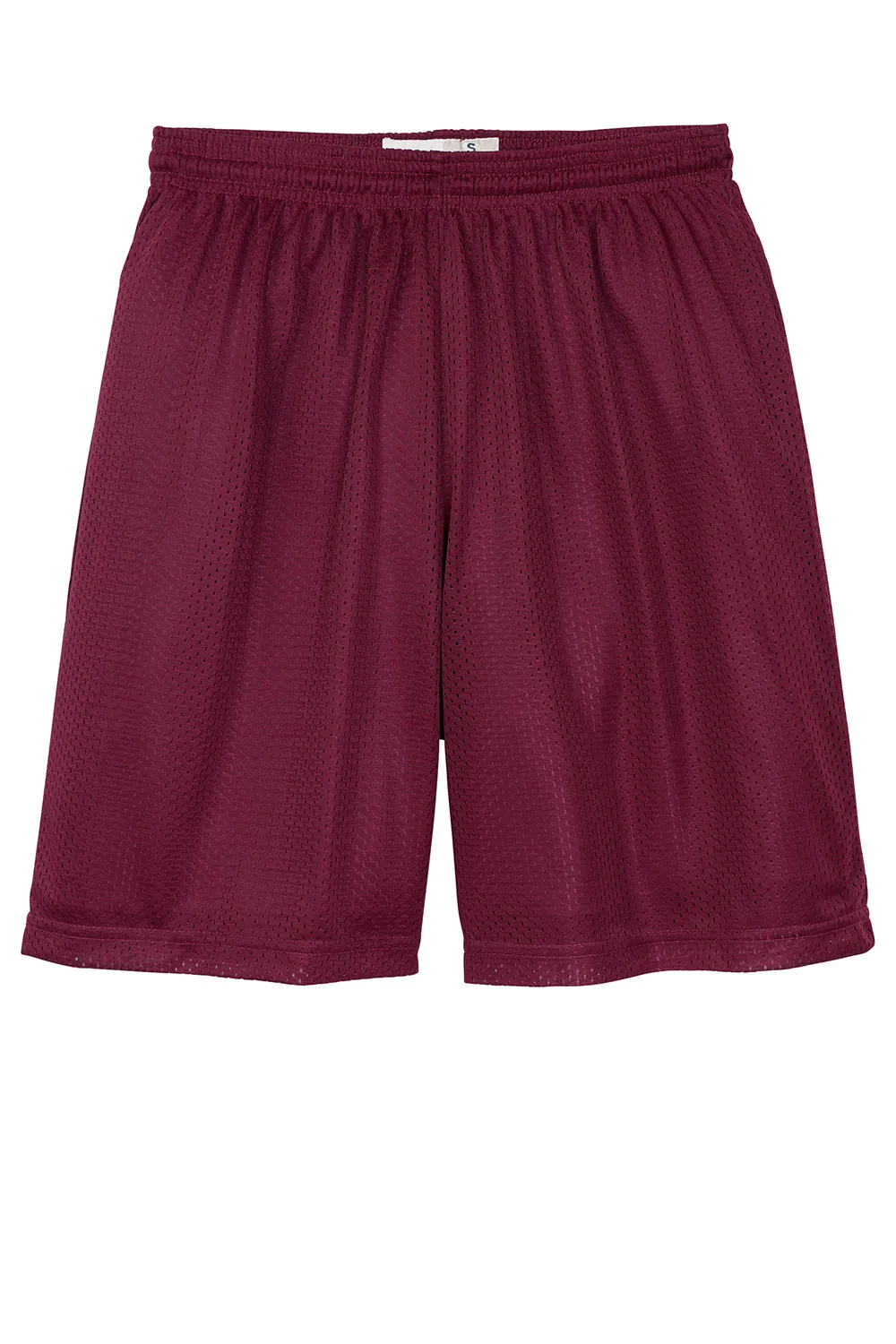 Sport-Tek Herren Feuchtigkeitstransportierende Classic Mesh Shorts - Kastanienbraun - Ausverkauf